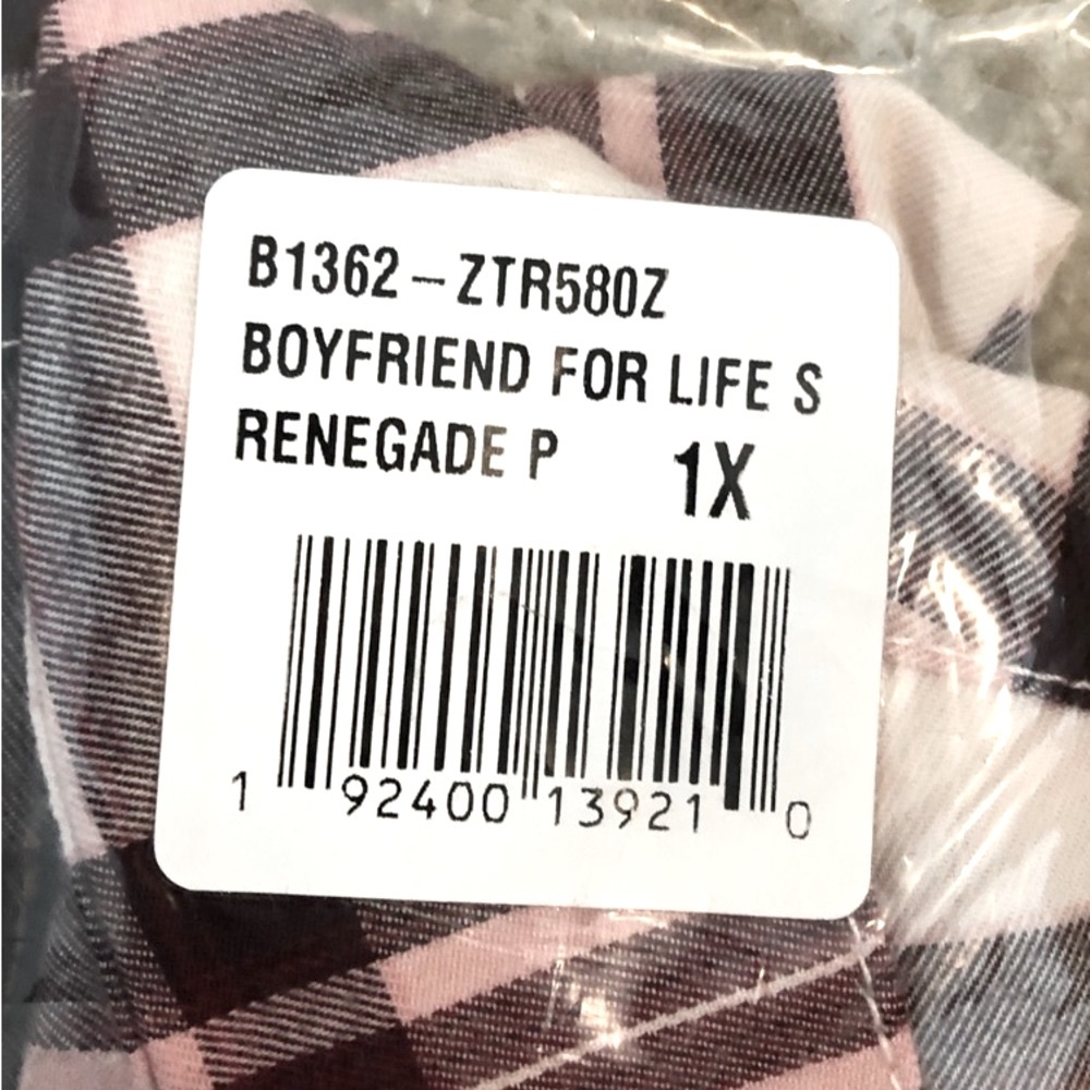 ✂️50%🌺NEW SANCTUARY BOYFRIEND FORLIFE RENEGADE PLAIDLONGSLEEVE BUTTONDOWN SHIRT - Picture 10 of 11
